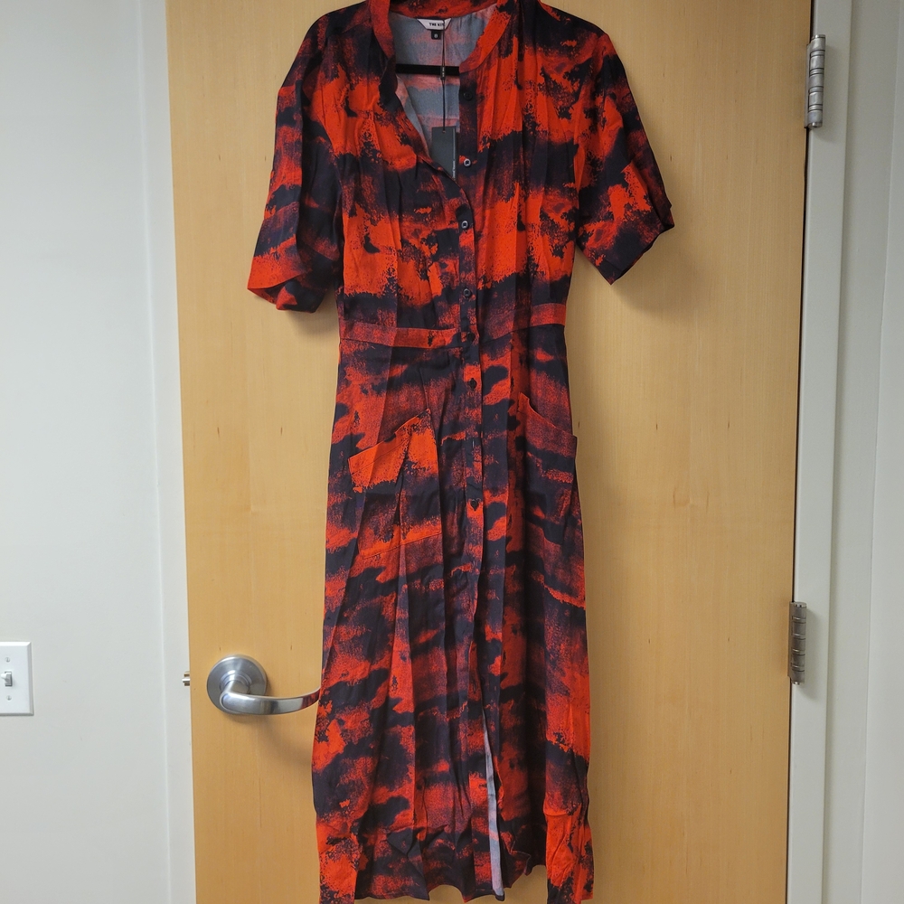 Stylish Red and Black Women's Dress